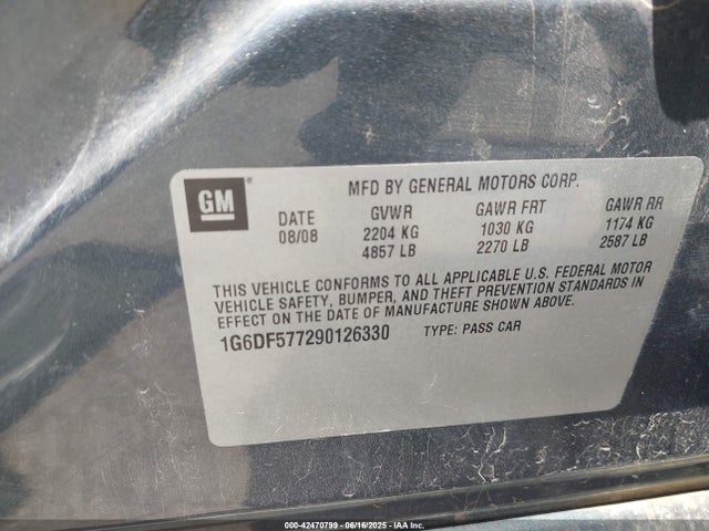 2009 CADILLAC CTS 1G6DF577290126330 Photo 8