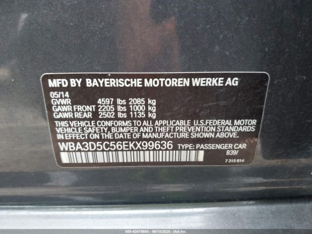 2014 BMW 328D WBA3D5C56EKX99636 Photo 8