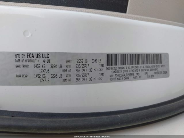 2018 CHRYSLER PACIFICA HYBRID 2C4RC1H74JR295049 Photo 8