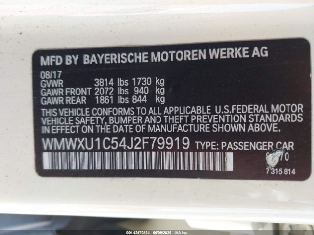 2018 MINI HARDTOP WMWXU1C54J2F79919 Photo 8