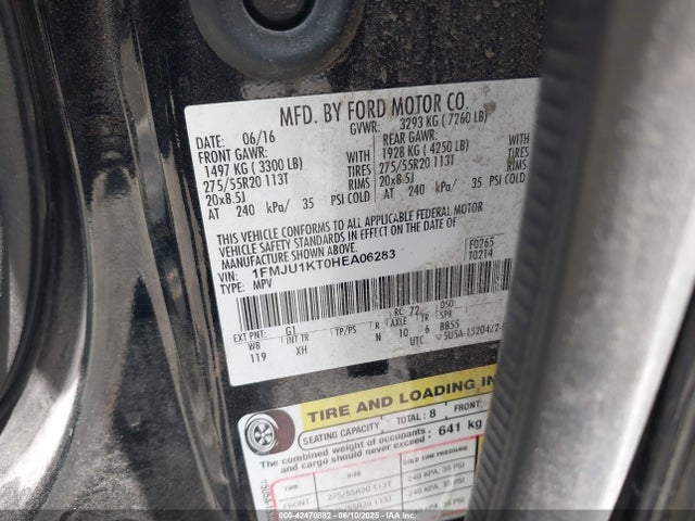 1FMJU1KT0HEA06283 Ford 3.5l gtdi ffv/gasoline
