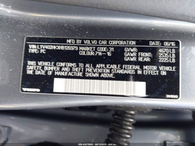 2017 VOLVO S60 INSCRIPTION LYV402HKXHB126979 Photo 8