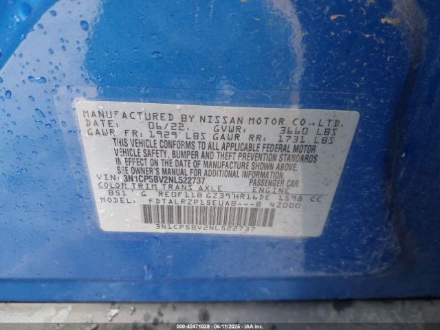 2022 NISSAN KICKS 3N1CP5BV2NL522737 Photo 8