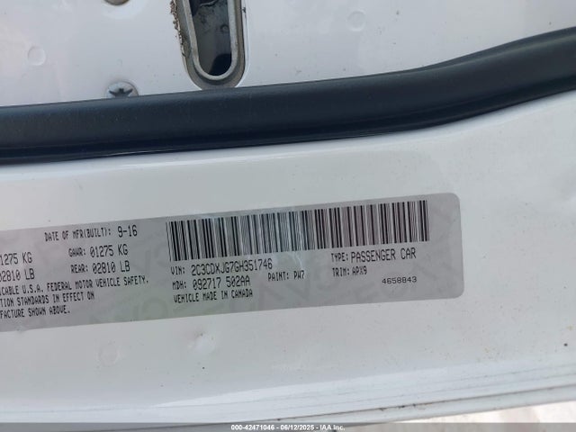 2C3CDXJG7GH351746 Dodge Charger