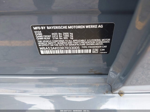 WBA53AK03R7R33005 BMW 228I