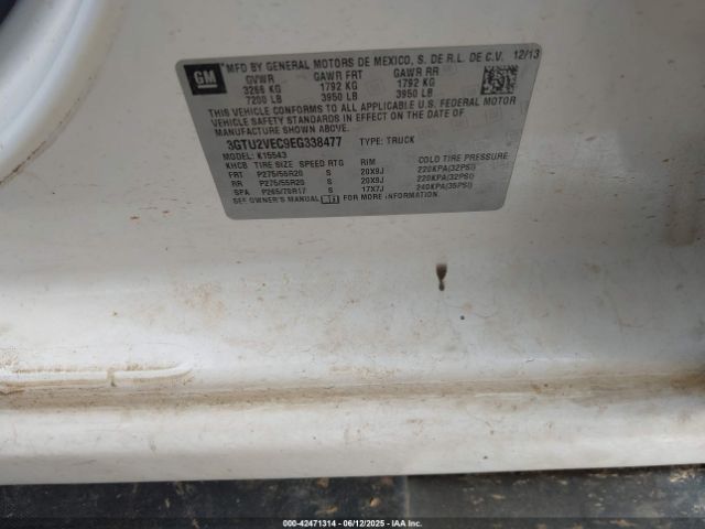 2014 GMC SIERRA 1500 3GTU2VEC9EG338477 Photo 8