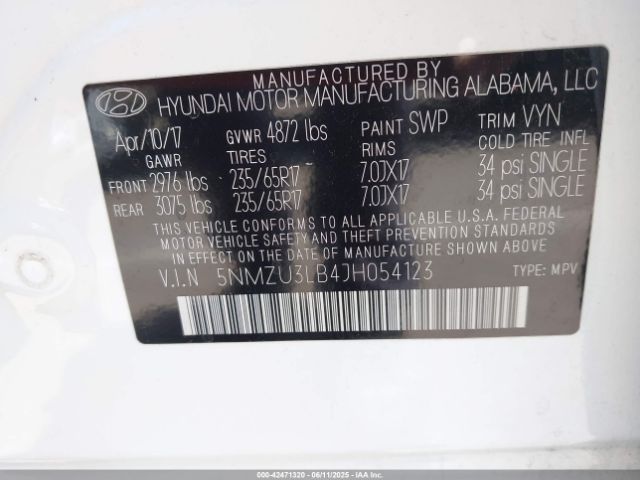 2018 HYUNDAI SANTA FE SPORT 5NMZU3LB4JH054123 Photo 8