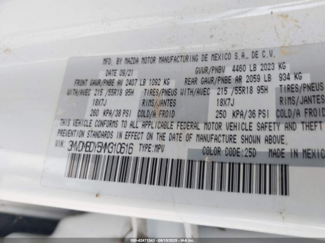 3MVDMBDY5MM310616 Mazda Cx-30 2.5 Turbo Premium