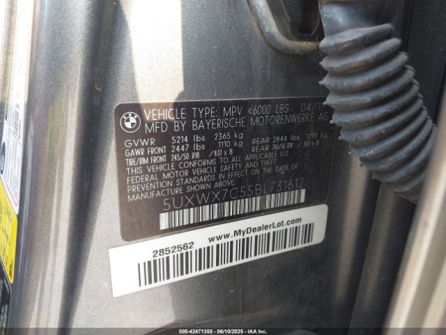 2011 BMW X3 5UXWX7C55BL731612 Photo 8