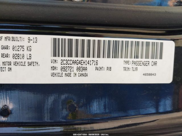 2014 CHRYSLER 300 2C3CCAAG4EH141716 Photo 8