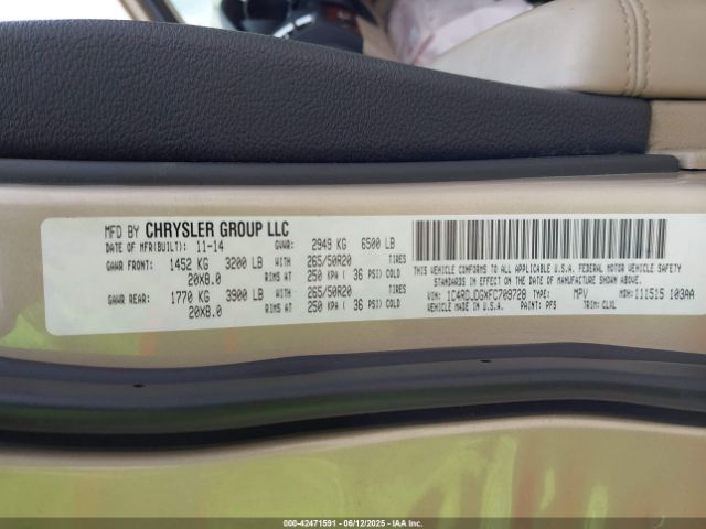 2015 DODGE DURANGO 1C4RDJDGXFC709728 Photo 8