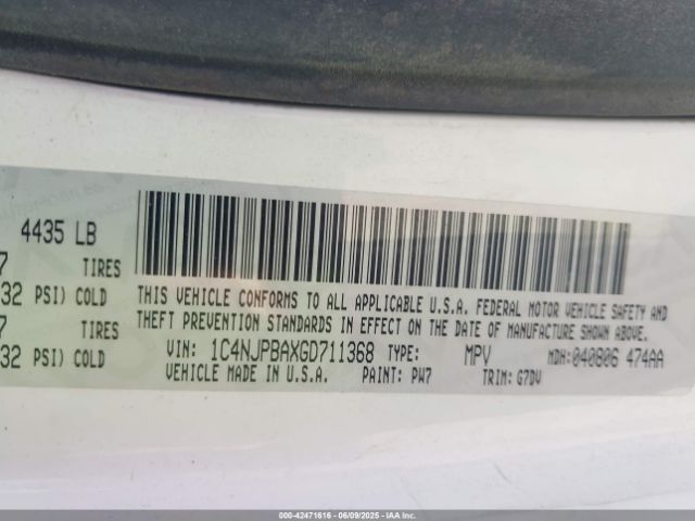 2016 JEEP PATRIOT 1C4NJPBAXGD711368 Photo 8