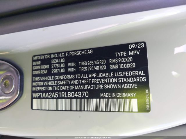 2024 PORSCHE MACAN WP1AA2A51RLB04370 Photo 8