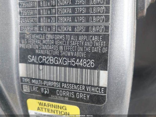 2016 LAND ROVER DISCOVERY SPORT SALCR2BGXGH544826 Photo 8