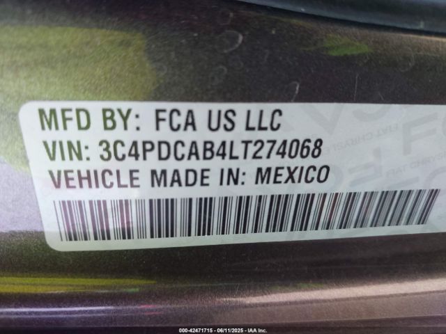 2020 DODGE JOURNEY 3C4PDCAB4LT274068 Photo 8