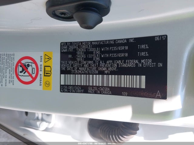 2T2BZMCA7HC103598 Lexus 2017
