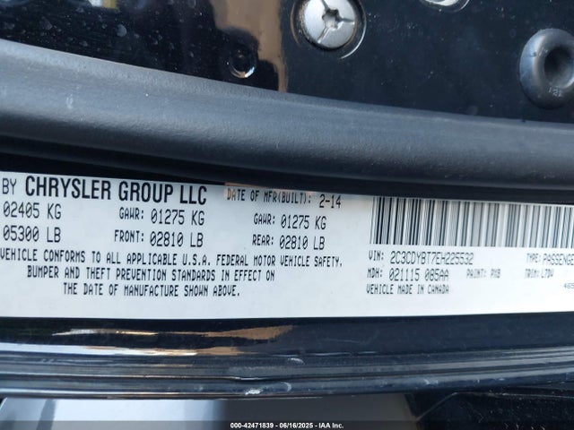 Dodge 2014 2014 2C3CDYBT7EH225532 Image 9