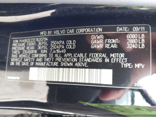 2012 VOLVO XC90 YV4952CZ2C1620794 Photo 8