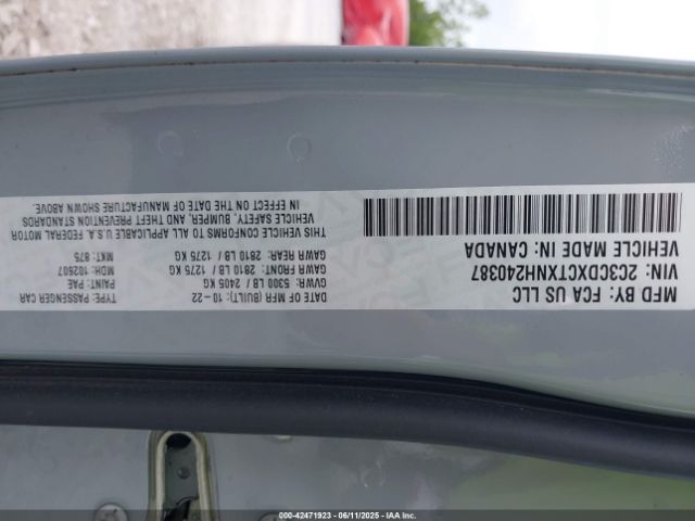 2022 DODGE CHARGER 2C3CDXCTXNH240387 Photo 8