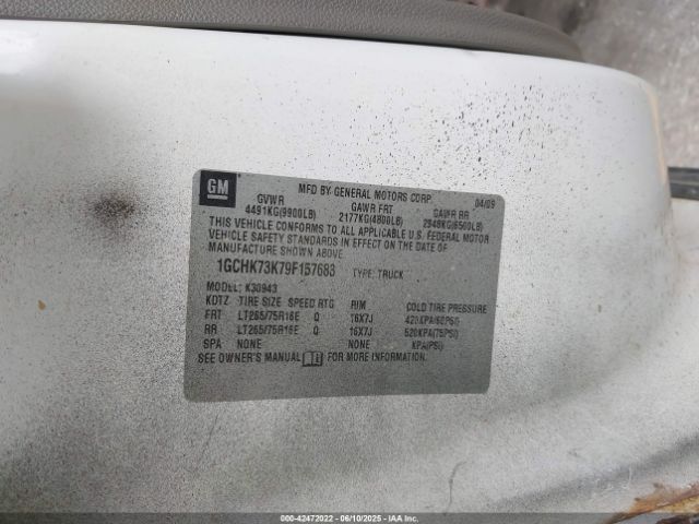 2009 CHEVROLET SILVERADO 3500HD 1GCHK73K79F157683 Photo 8