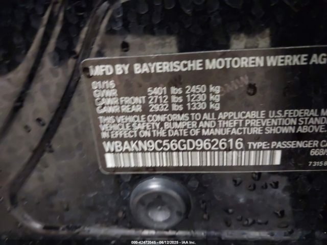 2016 BMW 550I WBAKN9C56GD962616 Photo 8