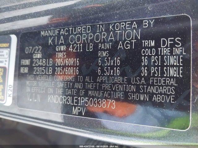 KIA gdi kappa pe 2023 KNDCR3LE1P5033873 Image 9