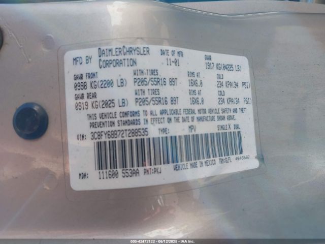 2002 CHRYSLER PT CRUISER 3C8FY68B72T288535 Photo 8