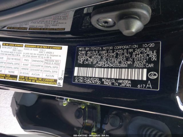 2021 LEXUS UX 200 JTHP3JBH3M2032884 Photo 8