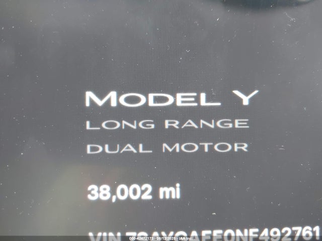 7SAYGAEE0NF492761 Tesla 2022