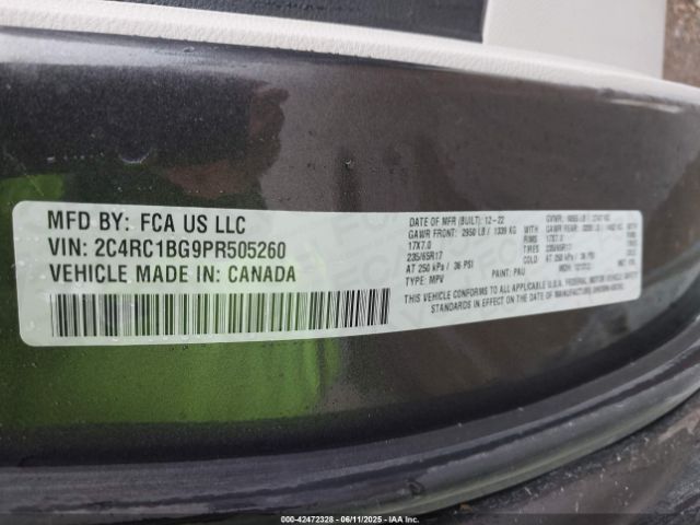 2023 CHRYSLER PACIFICA 2C4RC1BG9PR505260 Photo 8