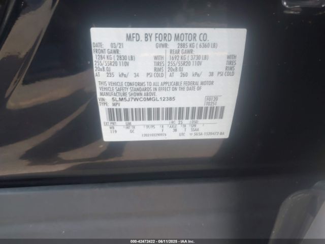 2021 LINCOLN AVIATOR 5LM5J7WC0MGL12385 Photo 8