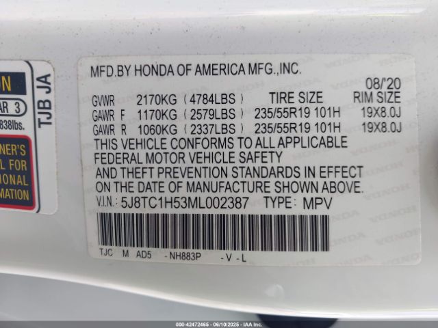 2021 ACURA RDX 5J8TC1H53ML002387 Photo 8