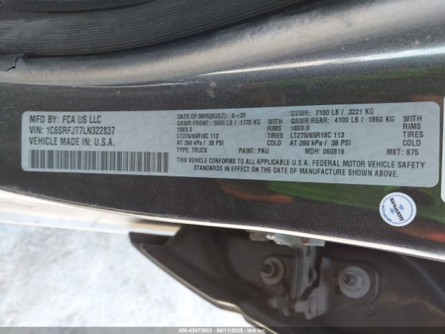 2020 RAM 1500 1C6SRFJT7LN322837 Photo 8