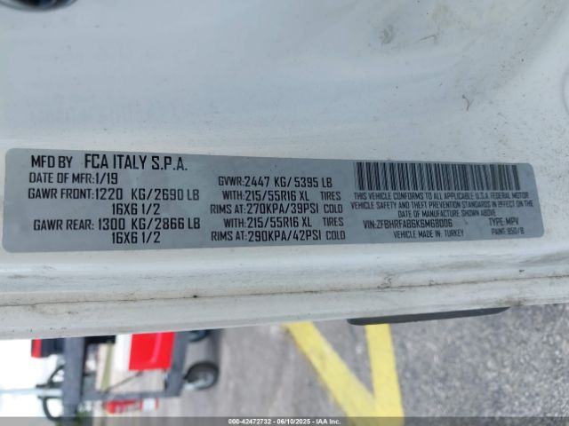 2019 RAM PROMASTER CITY ZFBHRFAB6K6M68006 Photo 8