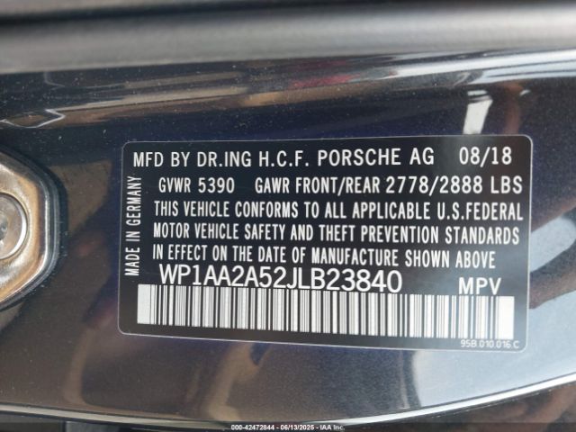 2018 PORSCHE MACAN WP1AA2A52JLB23840 Photo 8