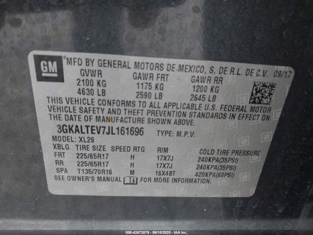 2018 GMC TERRAIN 3GKALTEV7JL161696 Photo 8