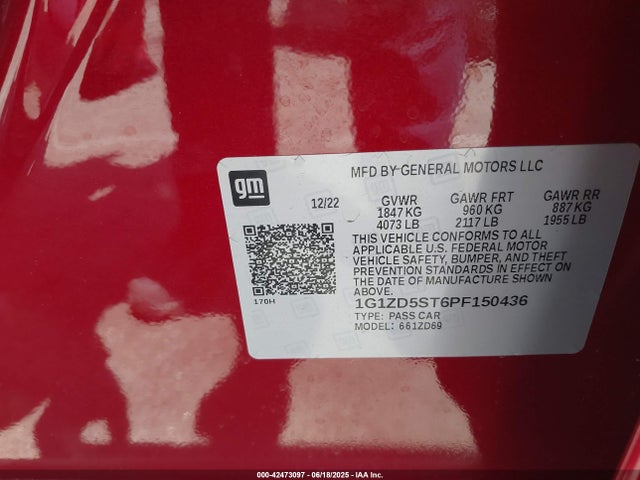 Chevrolet lfv 2023 1G1ZD5ST6PF150436 Image 9
