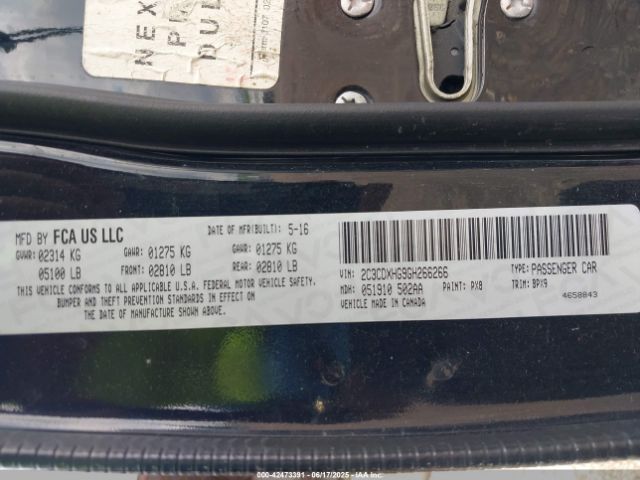 2016 DODGE CHARGER 2C3CDXHG9GH266266 Photo 8