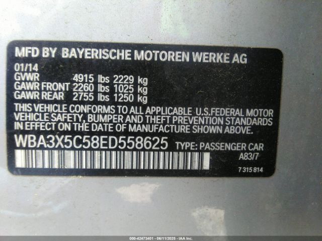 WBA3X5C58ED558625 BMW 328i Gran Turismo Xdrive