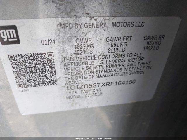 2024 CHEVROLET MALIBU 1G1ZD5STXRF164150 Photo 8