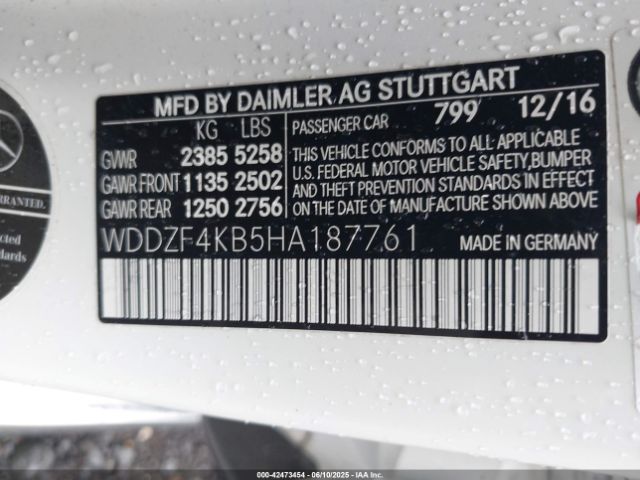 2017 MERCEDES-BENZ E 300 WDDZF4KB5HA187761 Photo 8