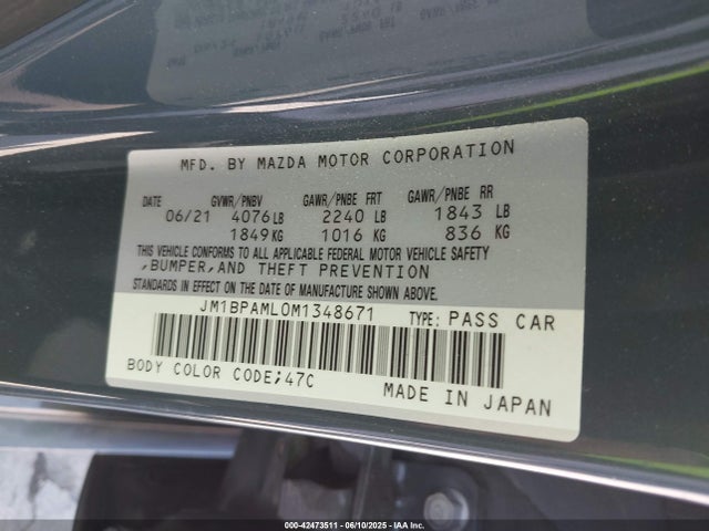 Mazda py 2021 JM1BPAML0M1348671 Image 9