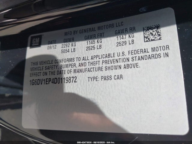 2013 CADILLAC CTS-V 1G6DV1EP4D0119872 Photo 8
