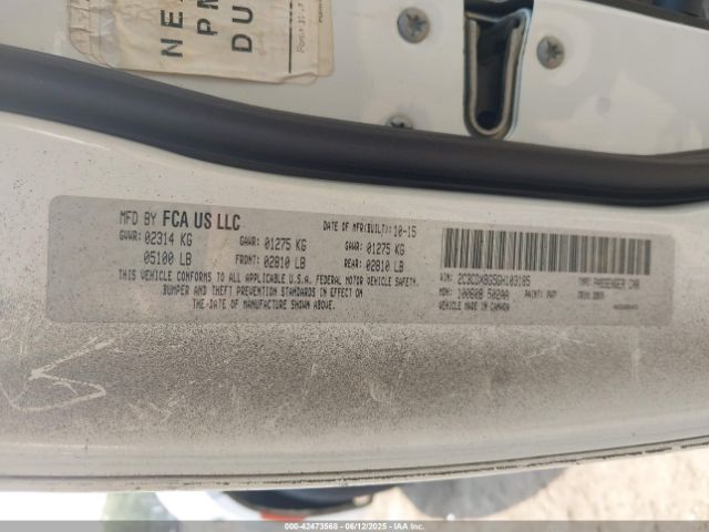2016 DODGE CHARGER 2C3CDXBG5GH103185 Photo 8