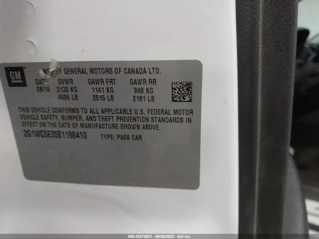 2G1WC5E35E1188410 Chevrolet lfx