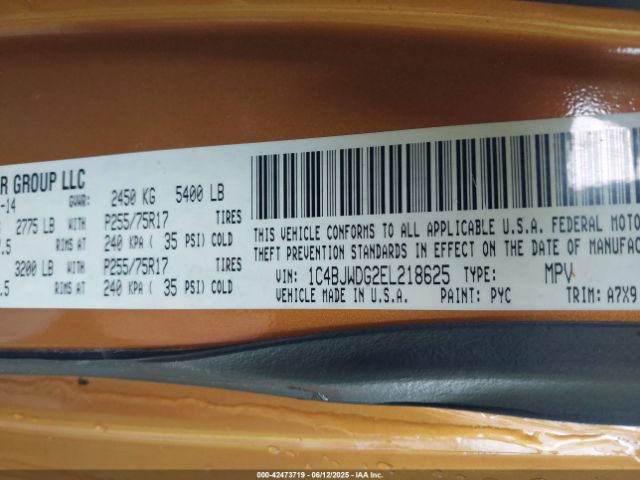 2014 JEEP WRANGLER UNLIMITED 1C4BJWDG2EL218625 Photo 8