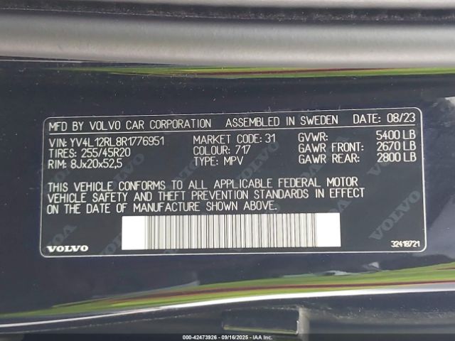 2024 VOLVO XC60 YV4L12RL8R1776951 Photo 8