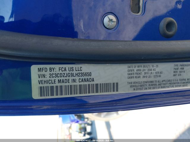 2020 DODGE CHALLENGER 2C3CDZJG9LH235650 Photo 8