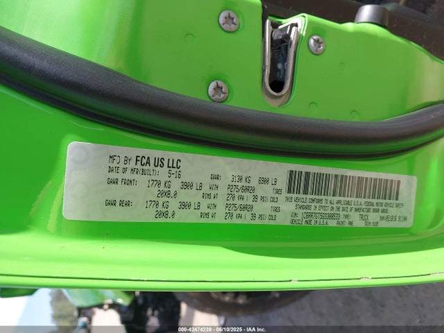 1C6RR7GT5GS388533 RAM 2016