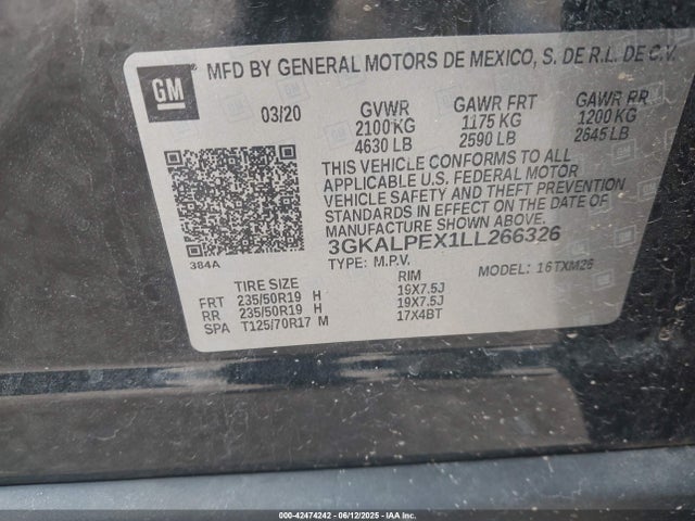 GMC ltg 2020 3GKALPEX1LL266326 Image 9
